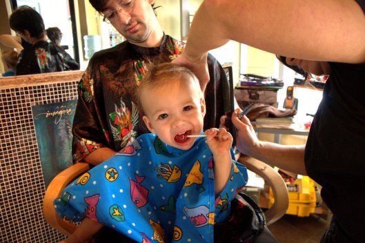 2012 08 12 First Haircut