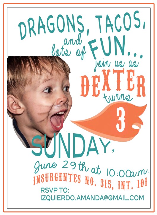 Invitation Dexter 3